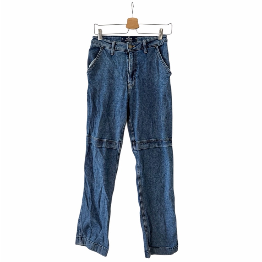 Hollister Ultra High Rise Dad Jeans in Medium Blue Denim Size 3/26